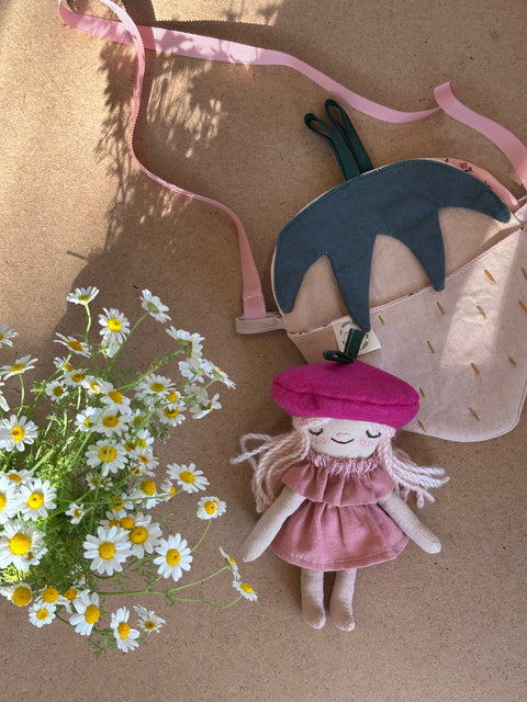 מתוקית+תיק, תותית 🍓(במלאי)