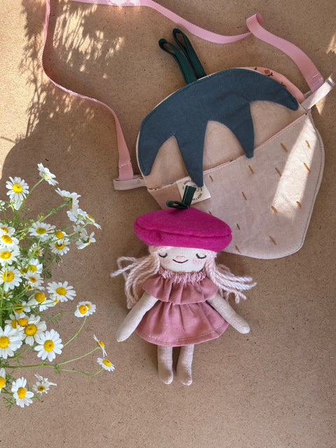 מתוקית+תיק, תותית 🍓(במלאי)