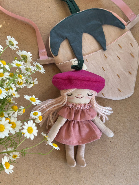 מתוקית+תיק, תותית 🍓(במלאי)