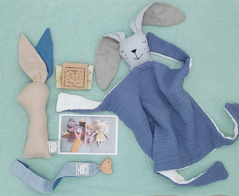 First package blue rabbit