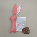 Rattle Bunny - fuchsia pink