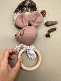 Doll head rattle - clay