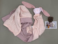 Daisy pink bunny head blanket